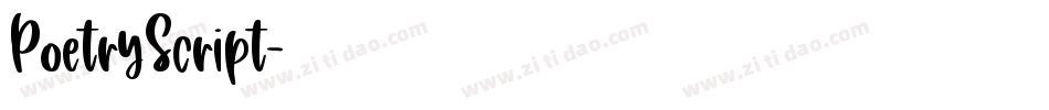 PoetryScript字体转换