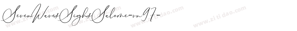SevenWavesSighsSalome-vn97字体转换
