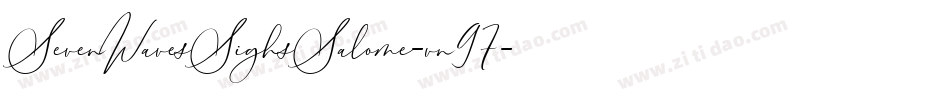 SevenWavesSighsSalome-vn97字体转换