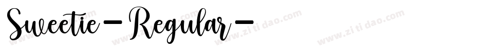 Sweetie-Regular字体转换