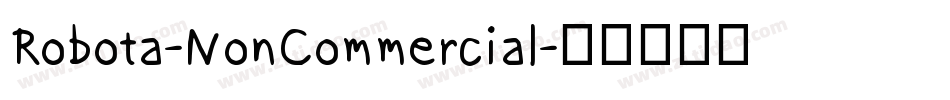 Robota-NonCommercial字体转换