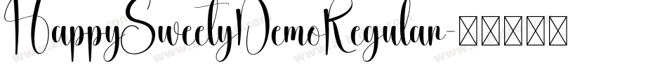 HappySweetyDemoRegular字体转换