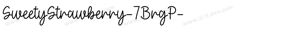 SweetyStrawberry-7BrgP字体转换