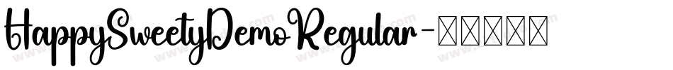 HappySweetyDemoRegular字体转换