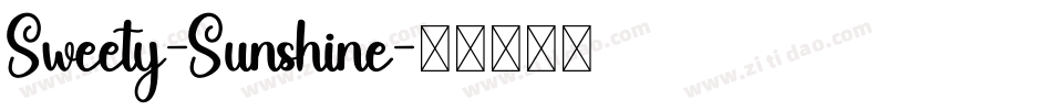 Sweety-Sunshine字体转换