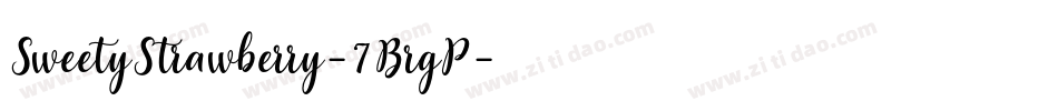 SweetyStrawberry-7BrgP字体转换
