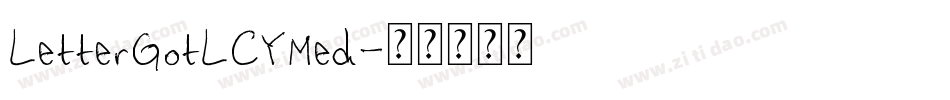 LetterGotLCYMed字体转换