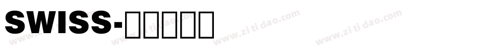 SWISS字体转换