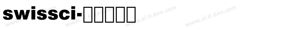 swissci字体转换