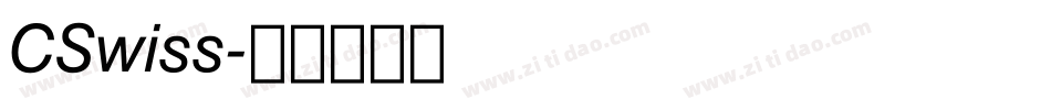 CSwiss字体转换