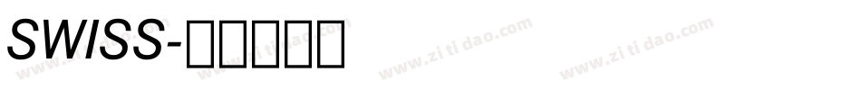 SWISS字体转换