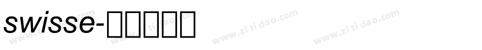 swisse字体转换