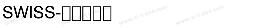 SWISS字体转换