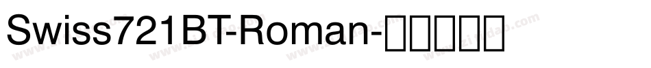 Swiss721BT-Roman字体转换