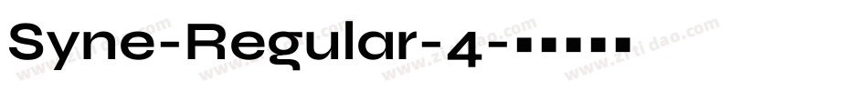 Syne-Regular-4字体转换