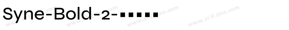 Syne-Bold-2字体转换