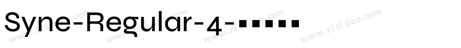 Syne-Regular-4字体转换