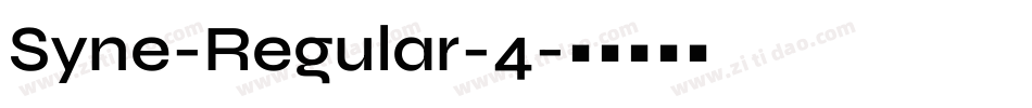Syne-Regular-4字体转换