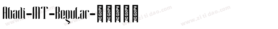 Abadi-MT-Regular字体转换