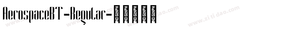 AerospaceBT-Regular字体转换