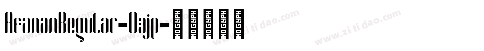 AfananRegular-Ozjp字体转换