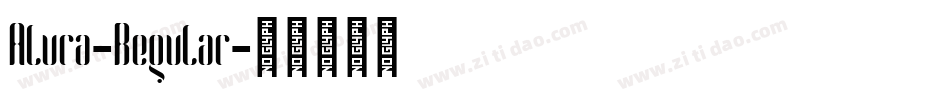 Alura-Regular字体转换