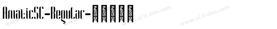 AmaticSC-Regular字体转换 AmaticSC-Regular字体转换