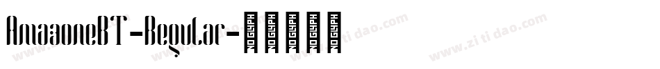 AmazoneBT-Regular字体转换