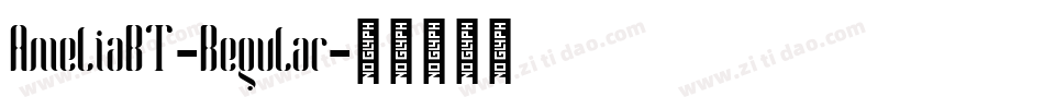 AmeliaBT-Regular字体转换