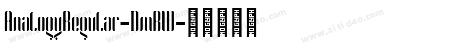 AnalogyRegular-DmRW字体转换