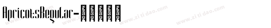 ApricotsRegular字体转换