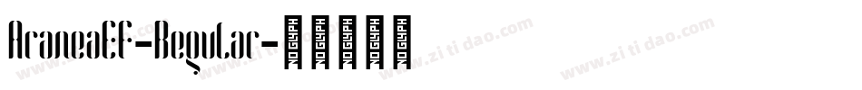 AraneaEF-Regular字体转换