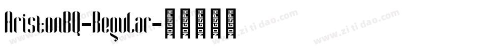 AristonBQ-Regular字体转换