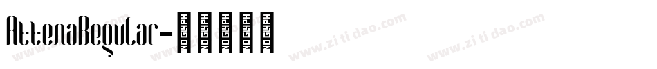 AttenaRegular字体转换