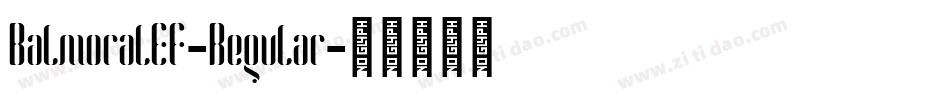 BalmoralEF-Regular字体转换