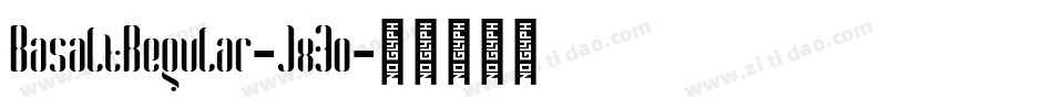 BasaltRegular-Jx3o字体转换