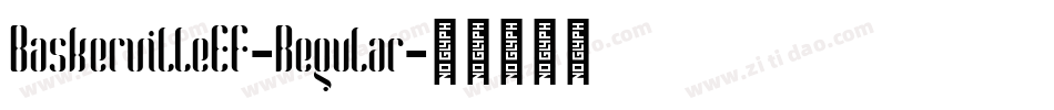 BaskervilleEF-Regular字体转换