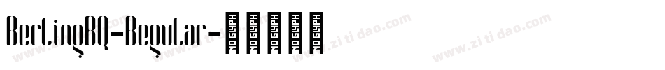 BerlingBQ-Regular字体转换