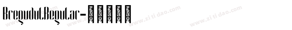 BregudulRegular字体转换