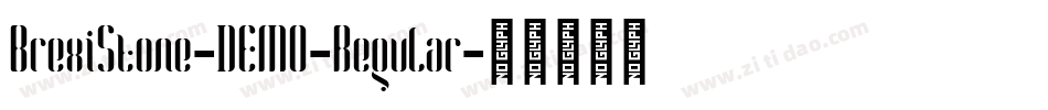 BrexiStone-DEMO-Regular字体转换