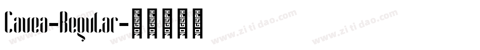 Cavea-Regular字体转换