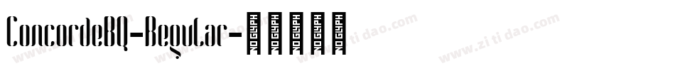 ConcordeBQ-Regular字体转换