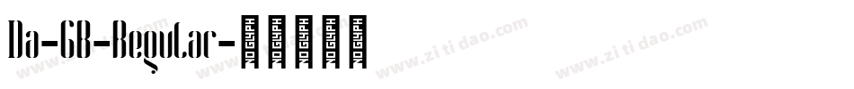 Da-GB-Regular字体转换