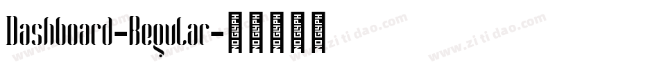 Dashboard-Regular字体转换