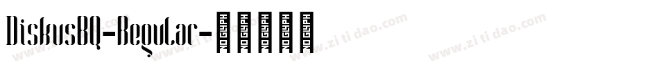 DiskusBQ-Regular字体转换
