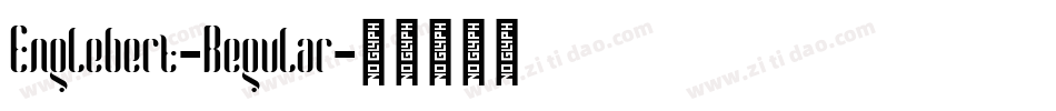Englebert-Regular字体转换