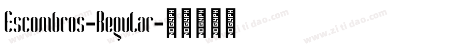 Escombros-Regular字体转换