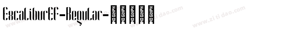 ExcaliburEF-Regular字体转换
