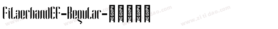 FilzerhandEF-Regular字体转换