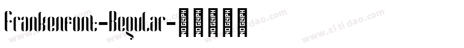 Frankenfont-Regular字体转换